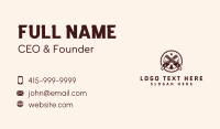 Chainsaw Lumberjack Workshop Business Card