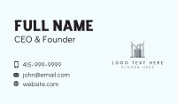 Building Construction Scaffolding Business Card