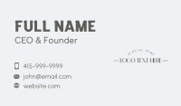 Elegance Business Card example 2