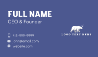Animal Polar Bear Business Card Design