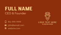 Gold Natural Oil  Business Card