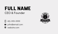 Kettlebell Weights Bodybuilding Business Card Design