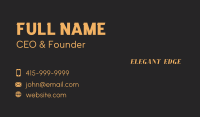 Elegant Business Wordmark Business Card Image Preview