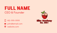 Strawberry Sundae Dessert Business Card