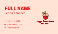 Strawberry Sundae Dessert Business Card Design