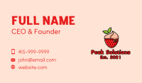 Strawberry Sundae Dessert Business Card