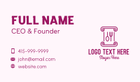 Simplistic Business Card example 1
