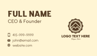 Outdoor Mountain Badge Business Card Design