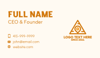 Pyramid Pin Locator  Business Card