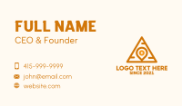 Pyramid Pin Locator  Business Card