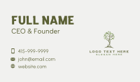 Tree Organic Woman Business Card Design