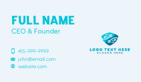 Tech Security Shield Business Card Design