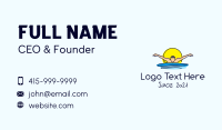 Sun Swimmer Man Business Card