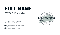 Urban Round Wordmark Business Card Design