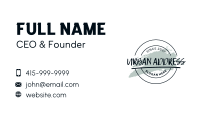 Urban Round Wordmark Business Card Image Preview