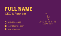 Gold Saxophone Music Business Card