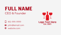 Red Wine Bar  Business Card