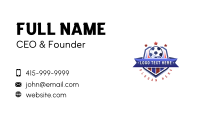Football Soccer Tournament Business Card Design
