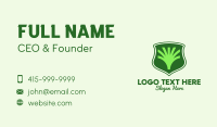 Tree Agriculture Shield Business Card