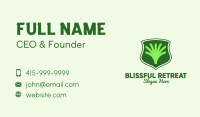 Tree Agriculture Shield Business Card Design
