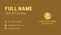 Gold Feather Paper Business Card