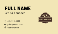 Saw Blade Business Card example 4