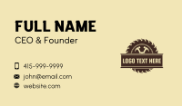 Hammer Circular Saw Carpentry Business Card Design