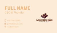 Chocolate Bar Dessert Business Card Design