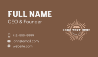 Brown Sunray Business Business Card