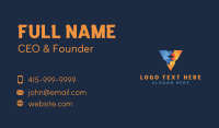 Water Fire Triangle Business Card