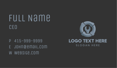 Wrench Plumbing Service Business Card