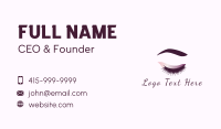 Beauty Eyeliner Makeup Business Card Design