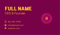 Magenta Business Card example 3