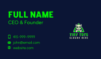 Toxic Demon Skull Gaming Business Card Design