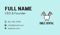 Dental Tooth Toothbrush  Business Card Image Preview