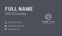 Generic Studio Letter P Business Card Image Preview