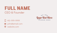 Stylish Business Wordmark Business Card