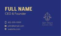 Gold Moon Planet Business Card