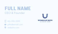 Stylish Company Letter U Business Card Image Preview