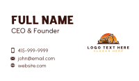 Heavy Duty Excavator Construction Business Card