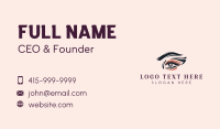 Female Beauty Makeup Business Card