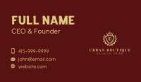 Royal Shield Luxury Business Card