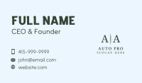 Line Letter Business Business Card