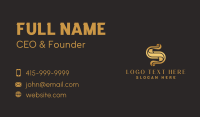 Stylish Letter S Business Card