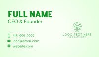 Leafy Wellness Tree  Business Card