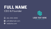 Abstract Software Tech Business Card