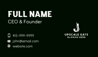 Salon Spa Beauty Letter J Business Card Image Preview