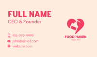 Pink Sanitizer Heart Business Card Design