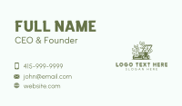 Mowing Gardener Lawn Business Card