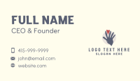 Charity Hand Support Business Card Design